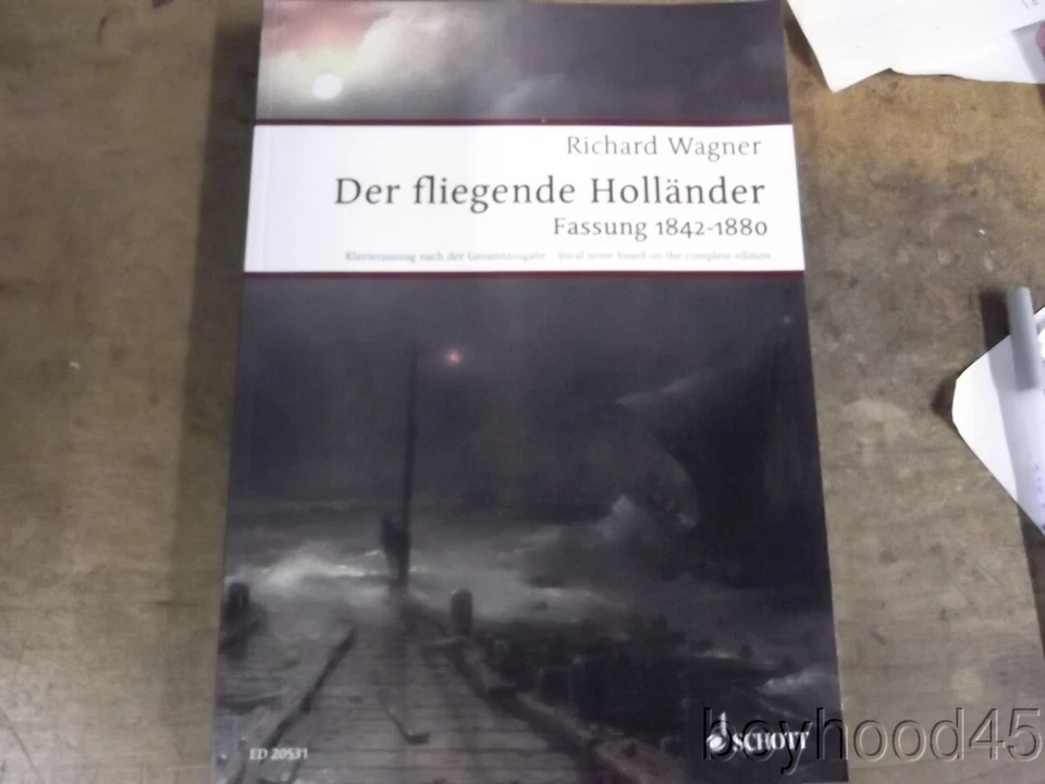 Die fliegende Hollander Fassung 1842-1880 by Richard Wagner-VOCAL SCORE-NEW - Image 1 of 1