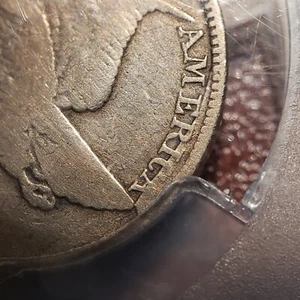 1857 1c Flying Eagle Cent - FS-402 S-9 (003) 50c Die Clash - PCGS VG Det - X5143 - Picture 1 of 6