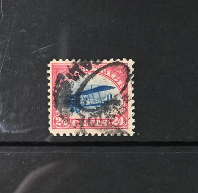 USA Scott # C3 F-VF Used 24c Air Mail Stamp Cat $35 - Image 1 of 2