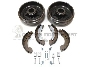 REAR 2 BRAKE DRUMS AND SHOES & SHOES FITTING KIT FOR NISSAN NOTE 2006-2012 - Picture 1 of 1