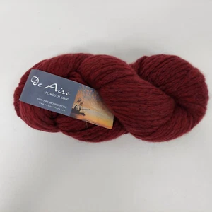 Plymouth De Aire Yarn Super Bulky Merino Wool 1902 Reno Burgundy Red 1 Hank Peru - Picture 1 of 4