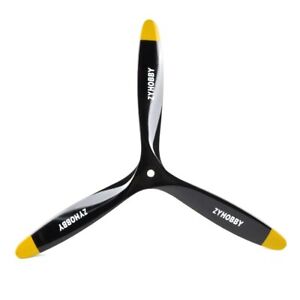 Beech Wooden Propellers 3 Blade 14-21 Inch Black Yellow Remote Control Vehicles
