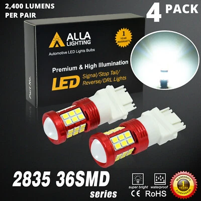 Комплект из 43157 белых светодиодных тормозных задних фонарей для Chevy Silverado 1500 2007-2013 годов выпуска - Изображение 1 из 4