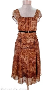 Vestido Adolescente Desordenado Niños Y2K Br Estampado Animal Fluido Manga Gorra Vestido 18 1/2 - Imagen 1 de 11
