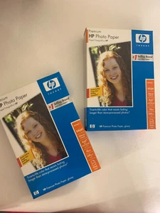 HP Premium GLOSSY 4X6 Ink Jet Picture Papier fotograficzny 100 arkuszy 9 mil Nowy / 2 pudełka - Zdjęcie 1 z 3