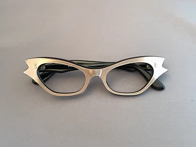 Vintage 1950s 1960s Frame France Cat Eye Glasses Eyeware - Image 1 of 4