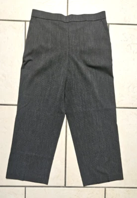 Croft & Barrow Black Speckled Pull On Straight Leg Pants Size 8 Petite - Image 1 of 4