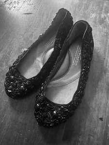 Kenneth Cole Ballet Flats SPARKLE N SHINE w/925 Technology. 7 1/2 M. 1/2”Heel - Picture 1 of 8