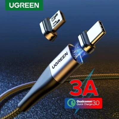 Ugreen 3A Magnetic Fast Charging Cable 1M Black - Image 1 of 4