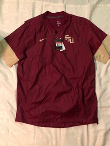 Nike FSU Mens Football Warmup Light Half Sleeve Jacket (L) (NWT) - Picture 1 of 2