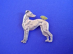 Galgo IG whippet MARIPOSA #12G Peltre Perro Joyería por Cindy A. Conter - Imagen 1 de 1
