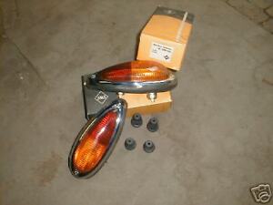 PORSCHE 356 NOS TAIL LIGHTS LIGHT LAMPS NEW OLD STOCK RED AMBER