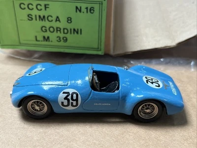 CCCF CJM no16 KIT MADE 1/43 RESIN MODEL: 1939 SIMCA 8 GORDINI LE MANS #39 - Image 1 of 4