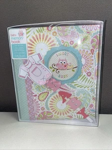 C.R. Gibson Baby Memory Book "Happy Girl” White & Pink - Picture 1 of 7