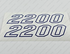 PATHFINDER 2200 TOURNAMENT BOAT CENTER CONSOLE DECALS DARKBLUE 9" x 2" 2pcs. - Picture 1 of 6