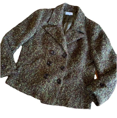 17 Peruvian Connection Alpaca  Wool Blend Bouclé Swing Coat Jacket  Xxl 18 - Image 1 of 4