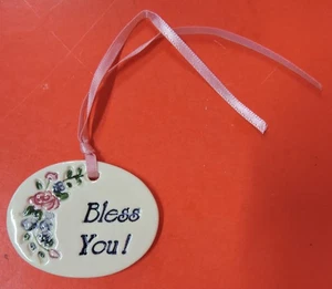 LONGABERGER BLESS YOU TIE-ON BASKET ACCESSORY BY CAROL C BERRY - Picture 1 of 3