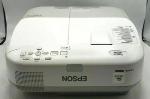 Epson PowerLite 485W 3LCD Projector 3100 Lumens 1,772hr - TESTED + NO REMOTE!! - Picture 1 of 8