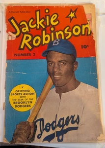 Jackie Robinson #2 (1950) Comic Book – Golden Age Baseball History - Foto 1 di 2