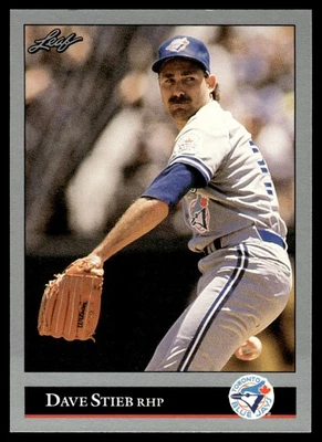 1992 Leaf Dave Stieb Toronto Blue Jays #291 - Image 1 of 2