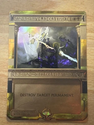 Vindicate - Foil NM English Amonkhet Invocations  Masterpiece MTG Magic - Image 1 of 2