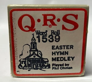 QRS Player Piano Word Roll 1539 Easter Hymn Medley Played by Phil Ohman  - Picture 1 of 4