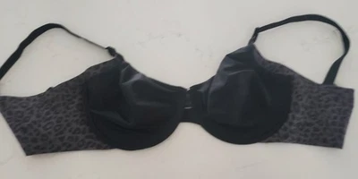 Sujetador Olga estampado guepardo negro y gris - talla 38 D Foto 1 de 4