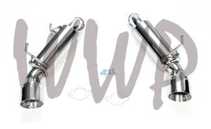 Stainless Steel Axle Back Exhaust Muffler For 09-20 Nissan 370Z Infinti G37 3.7L - Picture 1 of 3