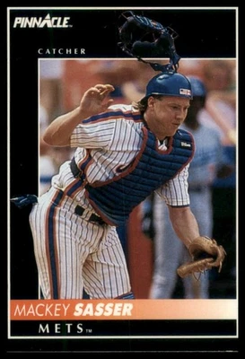 1992 Pinnacle #447 Mackey Sasser New York Mets Baseball - Image 1 of 2