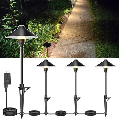 Low Voltage Pathway Lights with Timer, Plug in Landscape Path Lights 4H/6H/8H... - Image 1 of 4