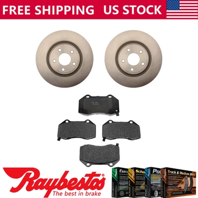 Rotores de freno delanteros + pastillas de freno de cerámica y herrajes para Chevrolet HHR 2009 Foto 1 de 4