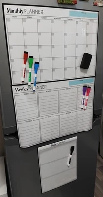 Brand New Cinch Home&Me Magnetic Fridge Bundle Monthly Weekly Daily Planner Set - Image 1 of 4
