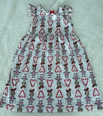 Hanna Andersson Cindy Lou Grinch Christmas Nightgown Girls PJ Gown 6-7 120 - Image 1 of 3