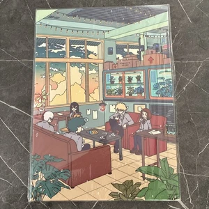 Tngozom Canvas Anime Poster Framed 12”x17” Meeting Room - Picture 1 of 6