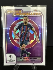 2024/25 Topps Finest UEFA Sergio Busquets Prized Footballers Refractor - Picture 1 of 2