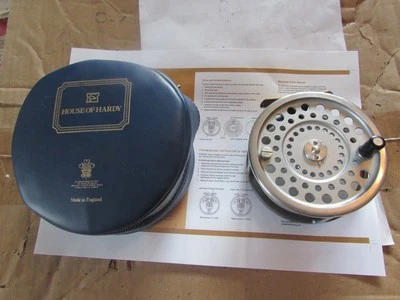 A1 impresionante carrete de pesca con mosca de salmón Hardy alnwick Marquis 2 vintage + estuche, etc. Foto 1 de 4
