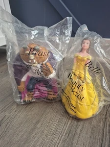 Disney La Bella y la Bestia Marioneta de Mano Figura Juguetes - 1992 Pizza Hut De Colección NUEVO - Imagen 1 de 4