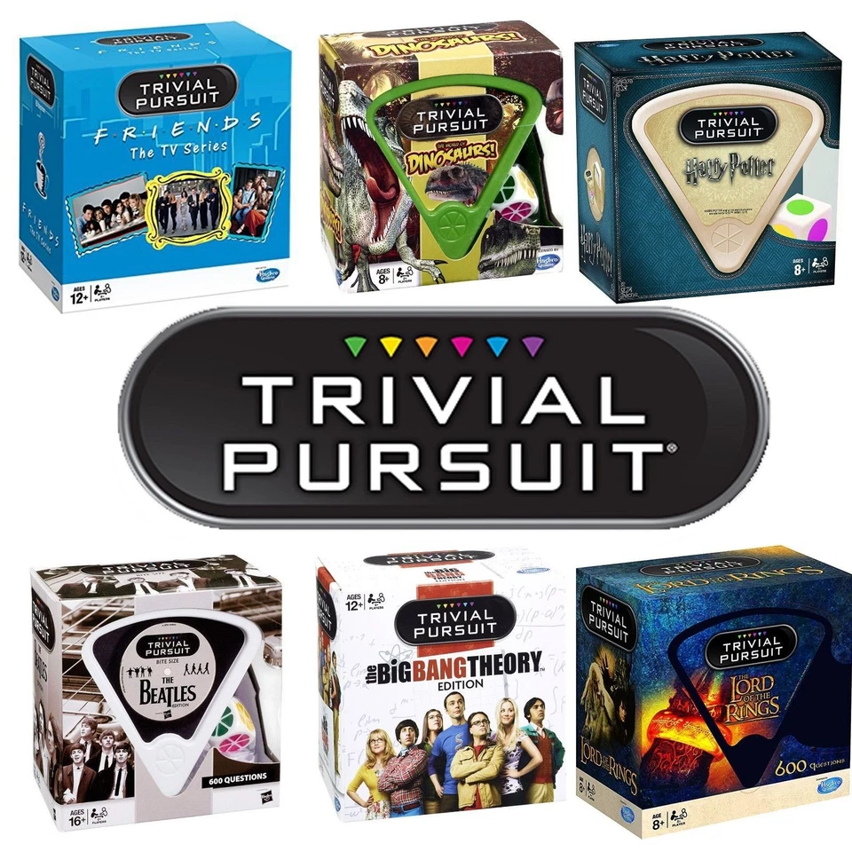 Trivial Pursuit Friends, Harry Potter, The Beatles, Lord of The Rings, Dinosaurs - Image 1 of 1