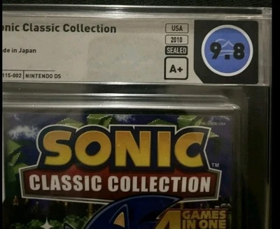 🌻 9.8 A+ SEALED 🌻 Sonic Classic Collection 🌻 Nintendo DS, 2010 🌻 Graded WATA - Image 1 of 4