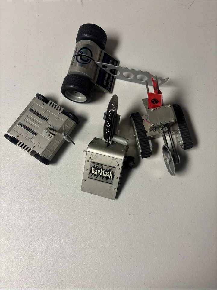 BATTLE BOTS Road Champs 2001  Vintage REPAIR OR FOR PARTS ROBOTS Some Working - Image 1 of 4