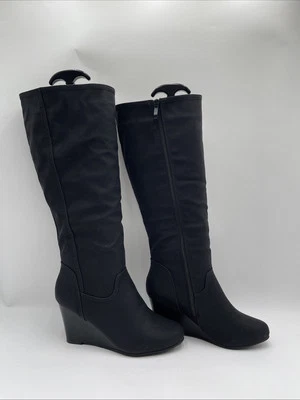 Botas largas para mujer Journee Collection negras talla 8,5 nuevas sin caja Foto 1 de 4