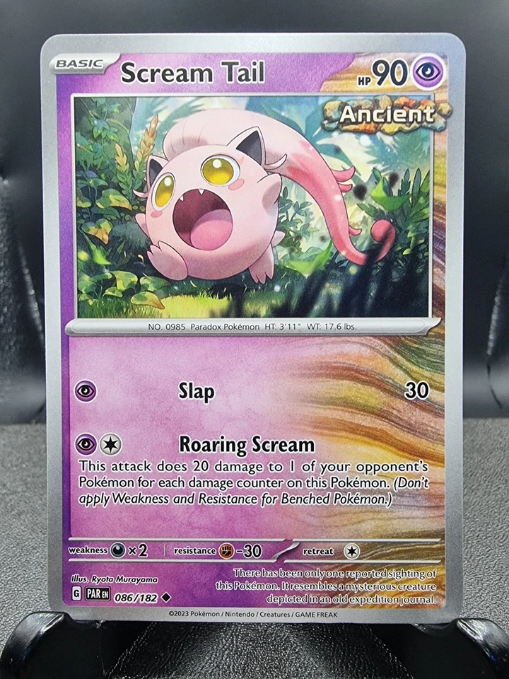 Pokemon Scream Tail 086/182 Sv04: Paradox Rift Regular Pokemon Tcg - Image 1 of 1