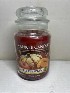 NEW Yankee Candle “Apple Pumpkin” Original Large Scented Jar Candle 22 oz - Picture 1 of 4