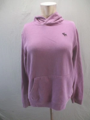 Abercrombie Size 15/16 Girls Purple Cotton Blend Fleece Shell Pockets Hoodie 033 - Image 1 of 4
