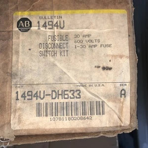 Allen Bradley 1494V-DH633 Ser. A Fusible Disconnect Switch Kit 30 AMP New in Box - Picture 1 of 3