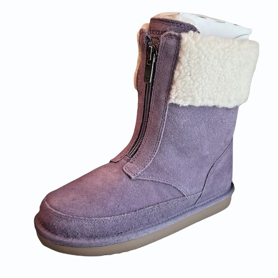 Koolaburra By UGG Lytta Girls Size 3Y Purple Suede Warm Winter Boots 1121540K