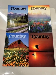 Country Magazine For Those Who Live In Or Long For Country 4 Issues From 1987 - Picture 1 of 1
