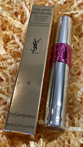 YSL Yves Saint Laurent 6ml Volupte Tint-In-Oil Lip Colour 19 Pink Me Now RRp £28