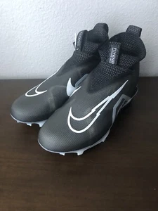 Nike Alpha Menace Elite 3 Flyknit Football Cleats Black CT6648-001 Mens Size 10 - Picture 1 of 6