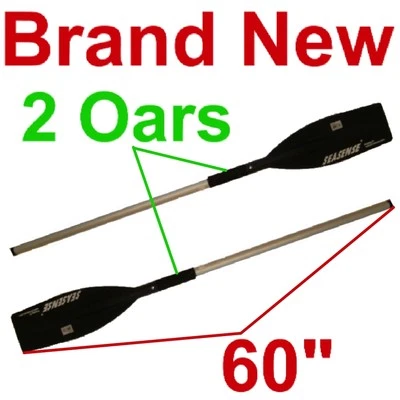 SEASENSE NEW 2 ALUMINUM 60" BOAT/CANOE/KAYAK/RAFT OARS/PADDLES,PADDLE/OAR